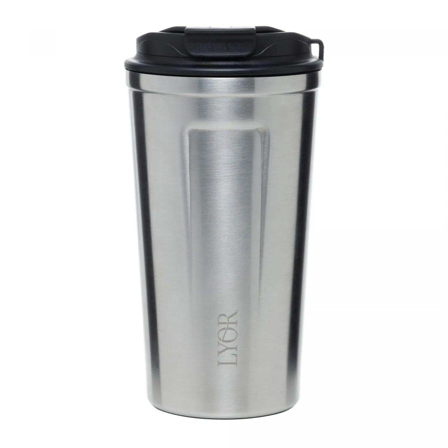 COPO TERMICO DE ACO INOX PAREDE DUPLA C/TAMPA E TERMOMETRO MOTION 500ML - LYOR