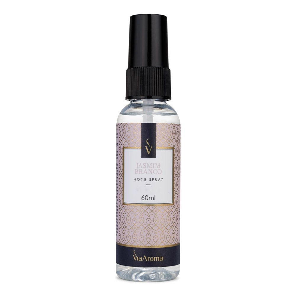HOME SPRAY CLASSICA JASMIM BRANCO 60ML - VIA AROMA