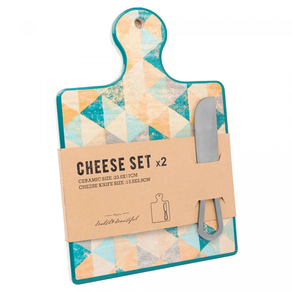 PECAS DE CERAMICA PARA DECORACAO COM TABUA 23,5X17X1,5CM - LYOR