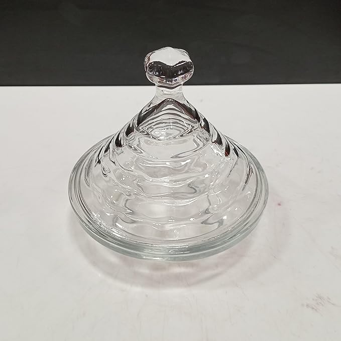 POTICHE BOMBONIERE VIDRO TRANSPARENTE C/ TAMPA 11X12X12CM HOME&CO - GS