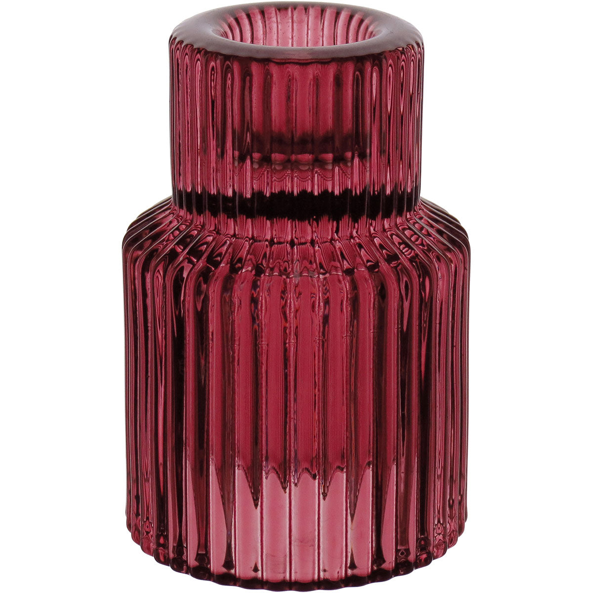 CASTIÇAL DECORATIVO ENFEITE CASA VIDRO VINHO8X6X6CM HOME&CO - GS