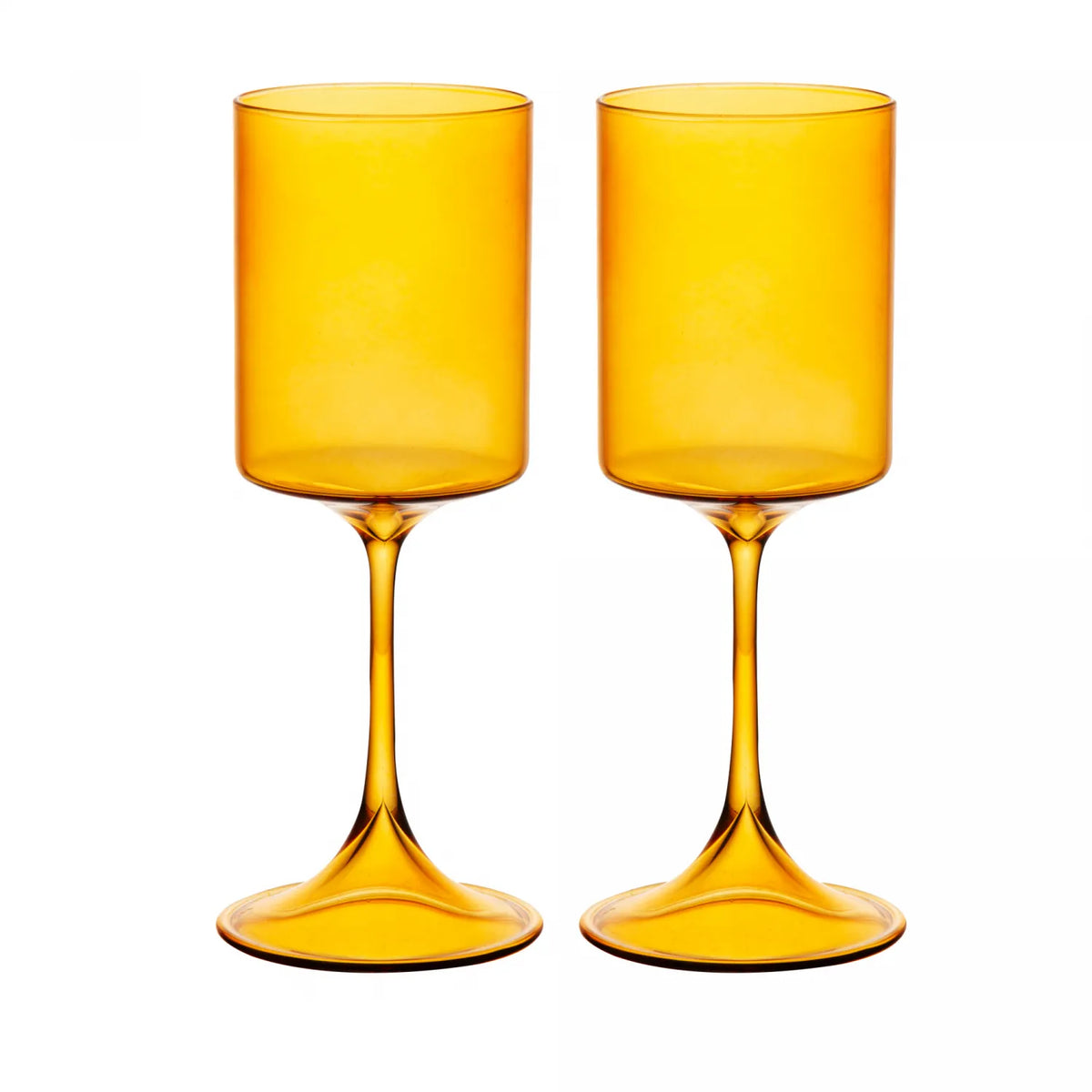 KIT 2 TACAS PARA VINHO DE VIDRO AMBAR FIESTA 380ML - LYOR