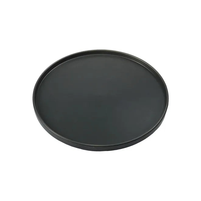 PRATO DE LANCHE EDGE GRAFITE CERAMICA 21CM - COPA & CIA