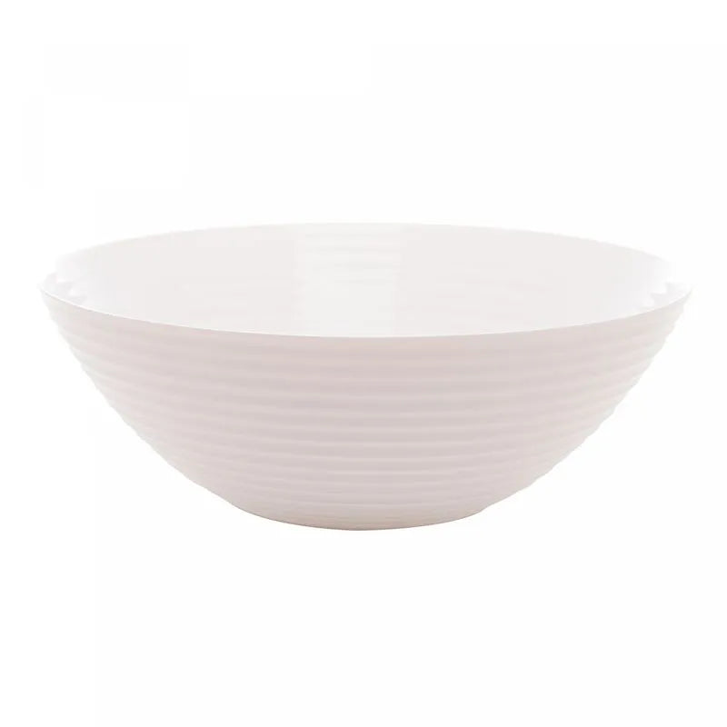TIGELA BOWL DE VIDRO OPALINO HARENA BRANCO 27CM - LYOR