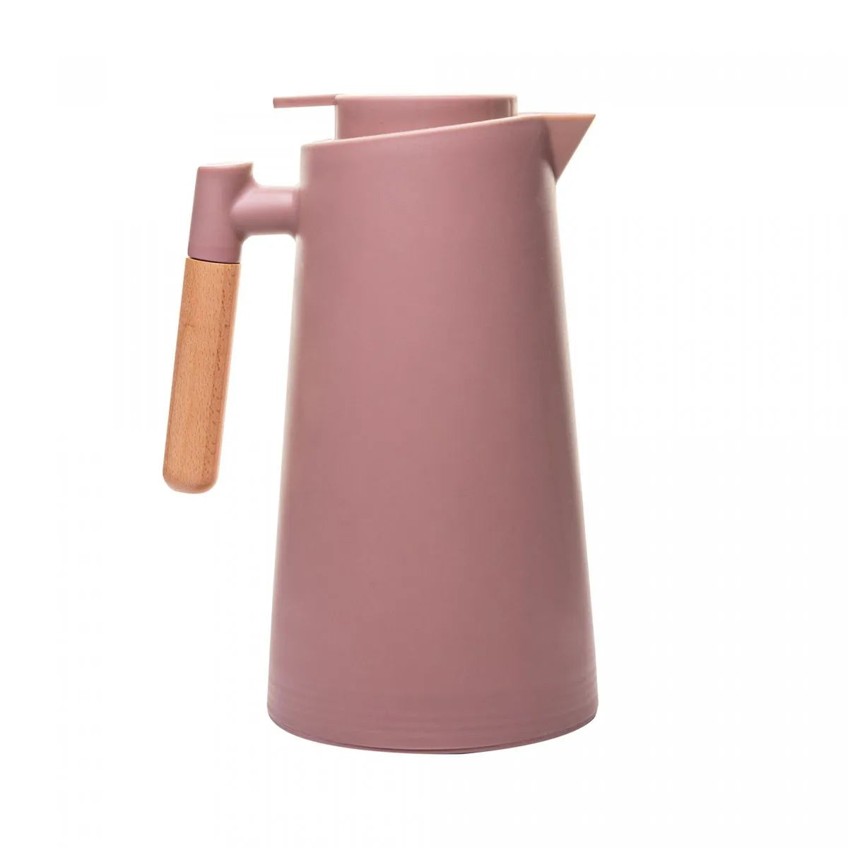 GARRAFA TERMICA DE PLASTICO COM CABO DE MADEIRA NUDE 1L - LYOR