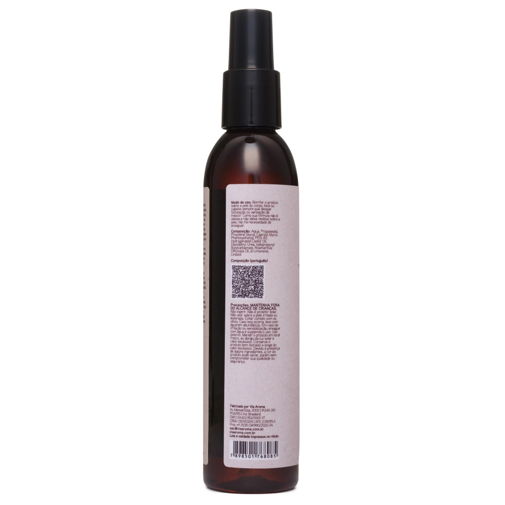 ÁGUA TERMAL C/ÓLEO ESSENCIAL DE ALECRIM 200ML - VIA AROMA