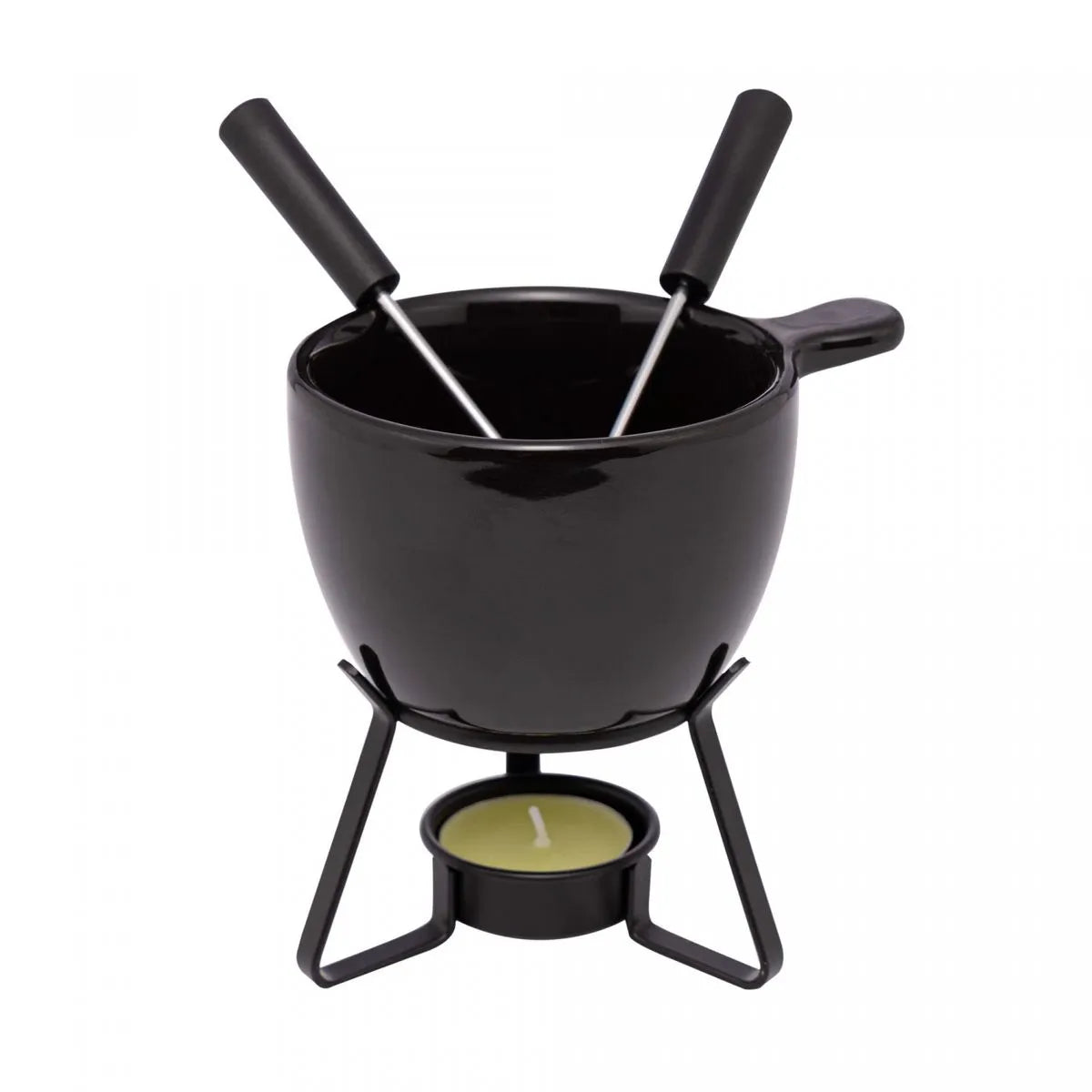 APARELHO DE FONDUE 4 PÇS BARILOCHE PRETO 250ML - LYOR