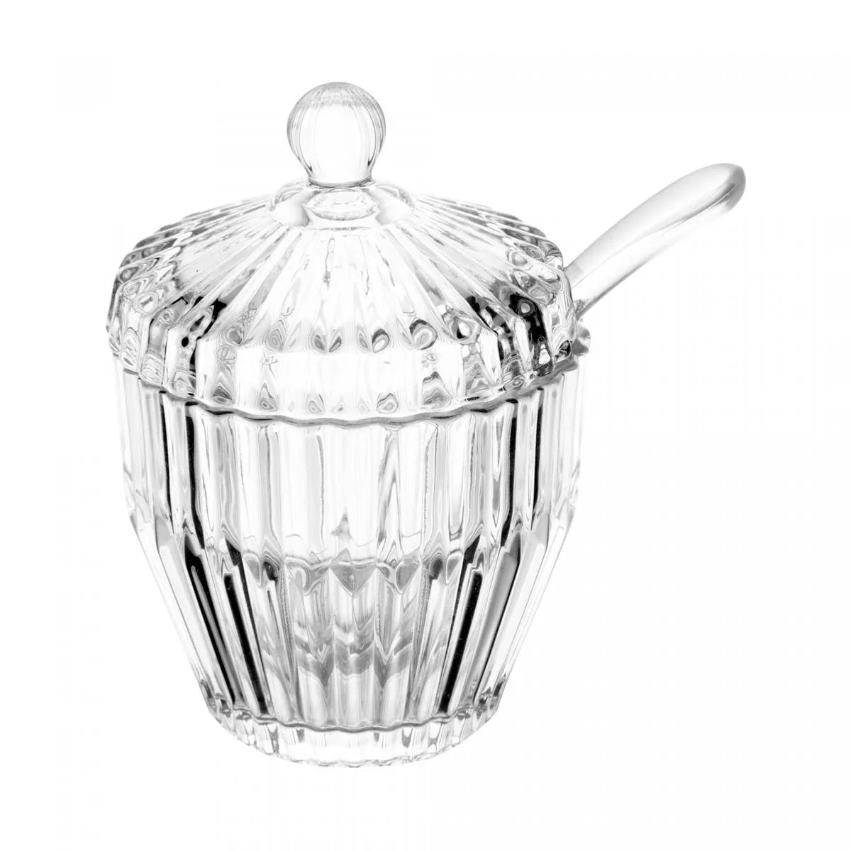 AÇUCAREIRO CRISTAL IMPERATRIZ C/COLHER 8X11CM - WOLFF