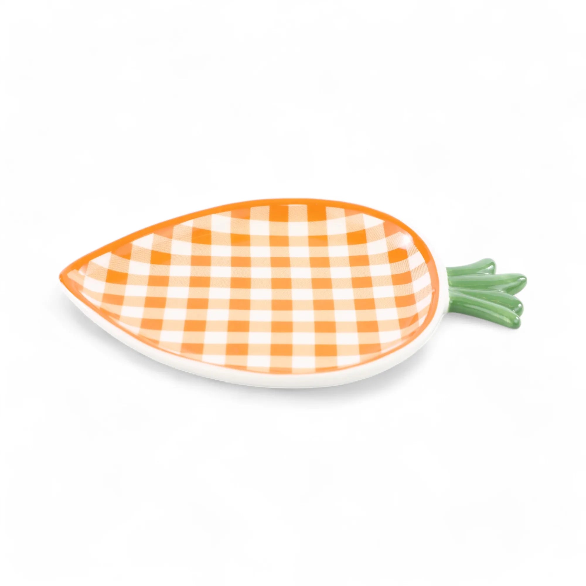 PRATO DECORATIVO CENOURA LARANJA/BRANCO (CARROT) C/1 UN - CROMUS