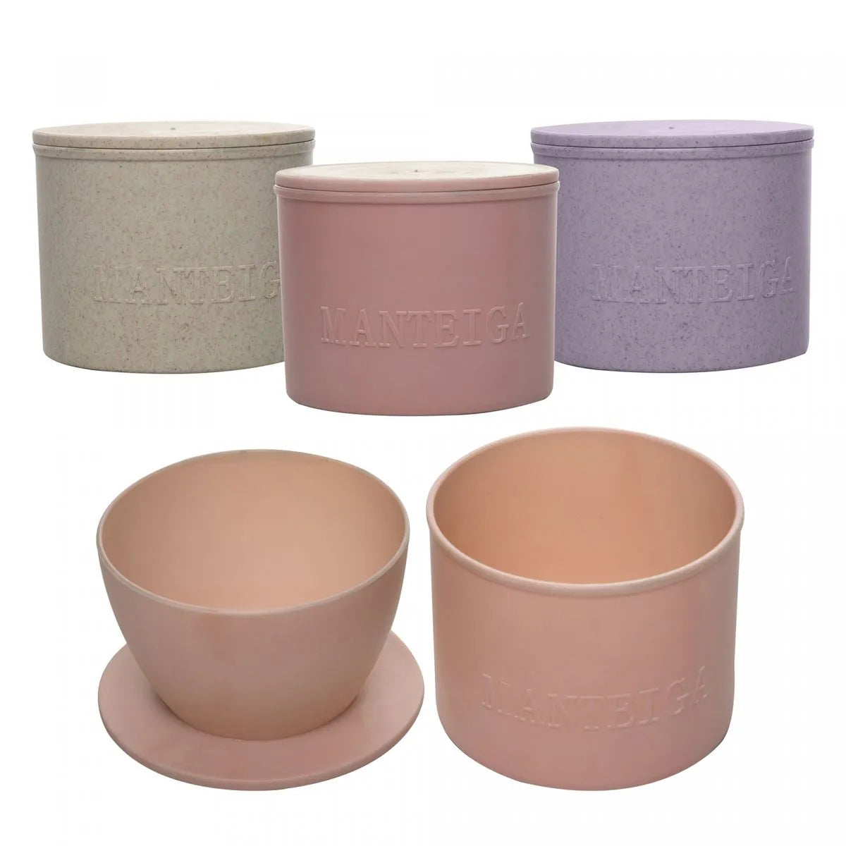 MANTEIGUEIRA FRANCESA EM BAMBU E PP SORTIDO 10X10X8,5CM - LYOR