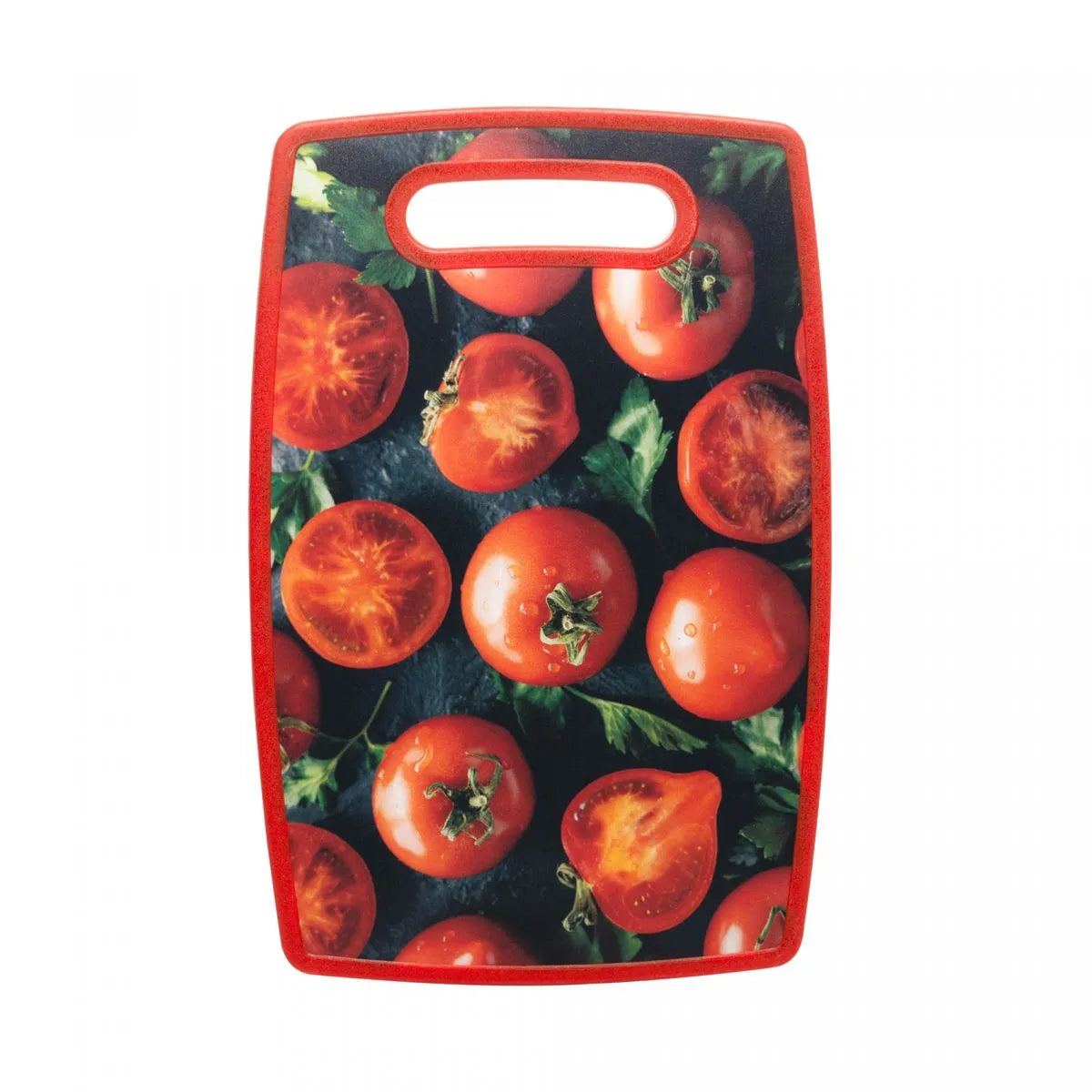 TABUA PARA CORTE DE PLASTICO COM ESTAMPA TOMATE 37X23X1CM - LYOR