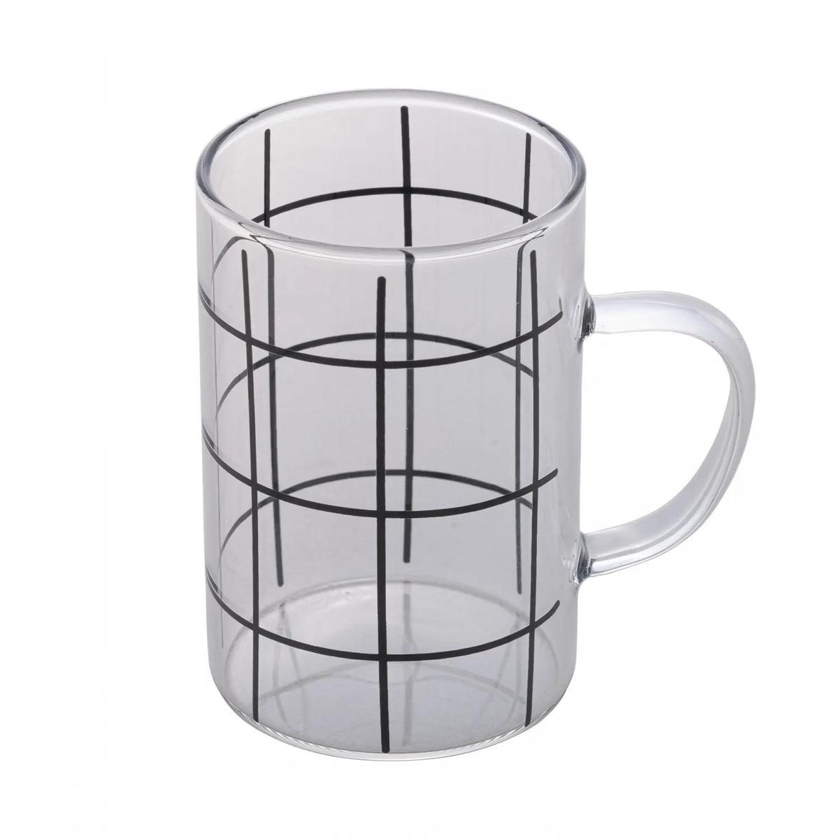CANECA VIDRO STRIPES 280ML - LYOR
