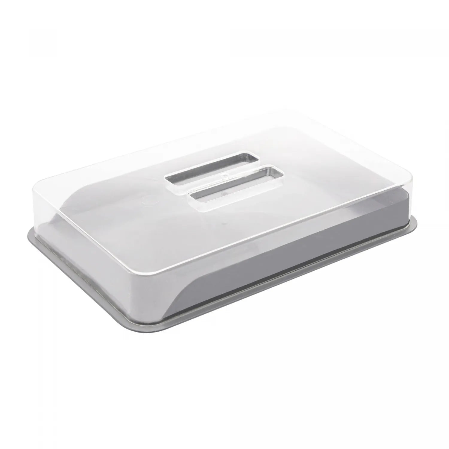 POTE FRIOS DE BAMBU E PP COM TAMPA DE POLIESTIRENO CINZA 21CM X 16CM X 4CM - LYOR