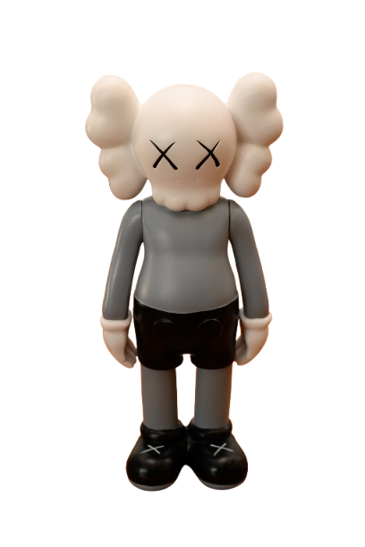 ESCULTURA KAW I EM PÉ CINZA 13X30CM - LUNNE