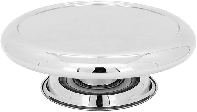 PRATO BOLO HOME&CO QUAZAR COM PÉ INOX PRATA 32X11X1,4CM HOME&CO - GS