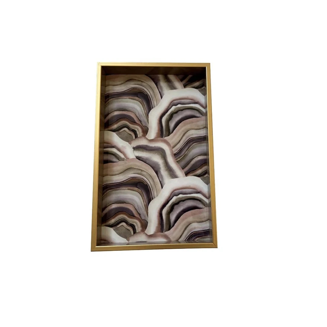 BANDEJA RETANGULAR RICEVERE EM MADEIRA MDF 40X25X4CM - FULL FIT